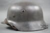 Original German WWII M35 Kriegsmarine Battleship Gray Camouflaged (Ex Single Decal) Helmet SE64 - Image 2 of 0