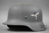 Original Luftwaffe M35 Reissued Single Decal Helmet Size 64 - Image 1 of 0