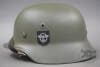 Original German WWII Refurbished M40 Double Decal Police Helmet - Image 2 of 0