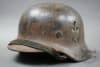 Original German WWII Heer M40 Tropical Tan Camouflage Helmet Q64 - Image 1 of 0