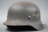 Original German WWII Luftwaffe M40 Single Decal Helmet Q64 - Image 1 of 0