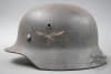 Original German WWII Luftwaffe M40 Single Decal Helmet Q64 - Image 2 of 0