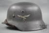 Original German WWII Luftwaffe M40 Single Decal Helmet SE64 - Image 2 of 0
