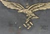 Original German WWII Luftwaffe M40 Single Decal Helmet Q66 - Image 5 of 0