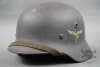 Original German WWII Luftwaffe M40 Single Decal Helmet Q66 - Image 1 of 0