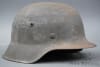 Original German WWII Heer/Waffen SS No Decal M42 Helmet Ex-Whitewashed hkp66 - Image 1 of 0