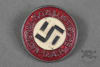 Original German WWII Late War NSDAP Zinc Party Membership Pin - Image 1 of 0
