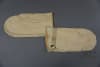 Unissued Original US Navy Tan Leather Gunner's Mittens Marked U.S.N. - Image 4 of 0
