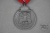 Original German WWII Eastern Front Medal With Ribbon (Ostmedaille / Winterschlacht im Osten 1941â€“42) Marked 20 By Carl Friedrich Zimmermann - Image 2 of 0
