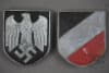 Original German WWII Heer Tropical Pith Helmet Shield Set - Image 2 of 0