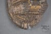 Original German WWII Bronze Semi-Hollow Backed Panzer Assault Badge Marked "AS" By Adolf Scholtz - Image 4 of 0