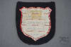 Mint Unissued Original Waffen SS Croatian Volunteer Sleeve Shield - Image 2 of 0