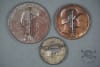 Original German WWII / Pre-WWII Wehrmacht & WHW Tinnie Badge Grouping (3 Pieces) - Image 5 of 0