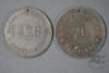 Original German WWII Factory Tokens Bandeisenwalzwerke A.G. Dinslaken (Set of 2) - Image 1 of 0