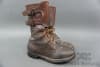 Original US WWII Brown Leather Double Buckle Boots Size 7E (Wide) Dated 1945 - Image 1 of 0