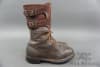 Original US WWII Brown Leather Double Buckle Boots Size 7E (Wide) Dated 1945 - Image 5 of 0