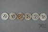 Original German WWII Aluminum Ground Dug 3-Hole Dish Buttons for Zeltbahns & Equipment Set of 6 - Image 2 of 0
