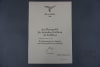 Reproduction German WWII Unawarded Luftwaffe Honor Goblet Award Document - Image 1 of 0