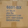 Disposable Bouffant Caps Latex Free Blue Hairnet by Maytex Size 24” 500 Pcs/Case - Image 4 of 0