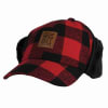 Big Bill Plaid Wool Hunting Hat with Ear Flaps BBHHAT2 Red & Black - Image 1 of 0