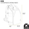 Carhartt 45L Nylon Internal Frame Hiking Backpack B0000440 - Image 10 of 0