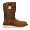 Carhartt 10 Inch Soft Toe Waterproof Slip Resistant Pull On Wedge Wellington Leather Work Boot FW1032-M - Image 4 of 0