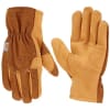 Carhartt Insulated Duck Synthetic Leather Knit Cuff Glove GL0801-M sherpa-lined winter work glove with reinforced synthetic leather palm - Image 1 of 0