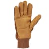 Carhartt Insulated Duck Synthetic Leather Knit Cuff Glove GL0801-M sherpa-lined winter work glove with reinforced synthetic leather palm - Image 3 of 0