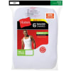 Hanes 6 Pack White Tank Undershirt - 372AP6 - Image 3 of 0