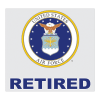 US Air Force Retired with Air Force Seal Decal D51-AFR - Image 2 of 0