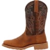 Rocky Monocrepe 12 Inch Square Toe Waterproof Slip Resistant Pull On Western Boot RKW0438 - Image 2 of 0