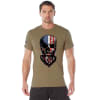 Rothco US Flag Bearded Skull T-Shirt 10822 - Image 1 of 0