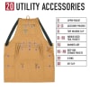 Rothco Black Canvas Full Work Apron 42028 - Image 2 of 0