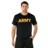 Rothco Black Army PT T-Shirt - 46020 - Image 3 of 0