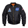 Rothco Black Nasa MA-1 Flight Jacket - 7328 - Image 1 of 0
