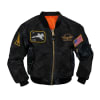Rothco Kids Black Flight Jacket With Patches - 7341 - Image 1 of 0