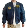 Rothco Navy Blue MA-1 Flight Jacket with Patches 77255 - Image 1 of 0