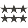 Lieutenant General 3 Star Submetal Insignia BM-124P - Image 1 of 0