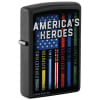 Zippo Thin Blue Line US Flag Lighter 1516 - Image 2 of 0