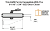 63Z0 Back Plate For 63Z0 9-1/16 in. x 3/4 in. Commercial Door Closer, 695 Dark Bronze Finish - Image 2 of 0