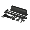 63Z0 9-1/16 in. x 3/4 in. Commercial Door Closer With Flat Face, Close Speed, Latch Speed, and Backcheck Speed, Adjustable Spring Size 1-6, Dark Bronze Finish - Image 1 of 0