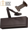 803H Commercial Door Closer, 10-3/8 Inch x 1 Inch Mounting Holes, Adjustable Spring, Non Handed, Hold Open Arm, Dark Bronze Finish - Image 3 of 0