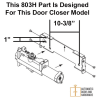 803H Replacement Hold Open Arm For 10-3/8 Inch x 1 Inch Mounting Hole Commercial Door Closer, Dark Bronze Finish - Image 2 of 0
