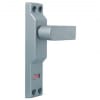 Adams Rite Deadlock Right Hand Lever Pull Handle With Open or Closed Lock Indicator, Silver Finish - Image 2 of 0