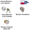Arch Aluminum Storefront Aluminum Door Hookbolt Deadlock - Image 4 of 0