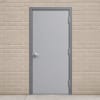 Commercial Steel Door With Polystyrene Core, 3068 36 in. x 80 in. RHR 18 Gauge Galvannealed, Masonry Brick Or Block Wall Knock Down Frame, Includes Heavy Duty Butt Hinges and Cylindrical Lock (3-4 Week Production Time) - Image 1 of 0