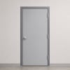 Commercial Steel Door With Polystyrene Core, 3070 36 in. x 84 in. RHR 18 Gauge Galvanealed, Slip On Drywall Knock Down Frame, Includes Heavy Duty Butt Hinges and Cylindrical Lock (3-4 Week Production Time) - Image 1 of 0