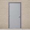 Commercial Steel Door With Polystyrene Core, 3668 42 in. x 80 in. LHR 18 Gauge Galvannealed, Masonry Brick Or Block Wall Knock Down Frame, Includes Heavy Duty Butt Hinges and Cylindrical Lock (3-4 Week Production Time) - Image 1 of 0
