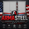 Commercial Steel Door With Polystyrene Core, 3668 42 in. x 80 in. LHR 18 Gauge Galvannealed, Masonry Brick Or Block Wall Knock Down Frame, Includes Heavy Duty Butt Hinges and Cylindrical Lock (3-4 Week Production Time) - Image 3 of 0