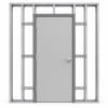 Commercial Steel Door With Polystyrene Core, 3668 42 in. x 80 in. LHR 18 Gauge Gavannealed, Wood or Metal Stud Wall Knock Down Frame, Includes Heavy Duty Butt Hinges and Cylindrical Lock (3-4 Week Production Time) - Image 2 of 0